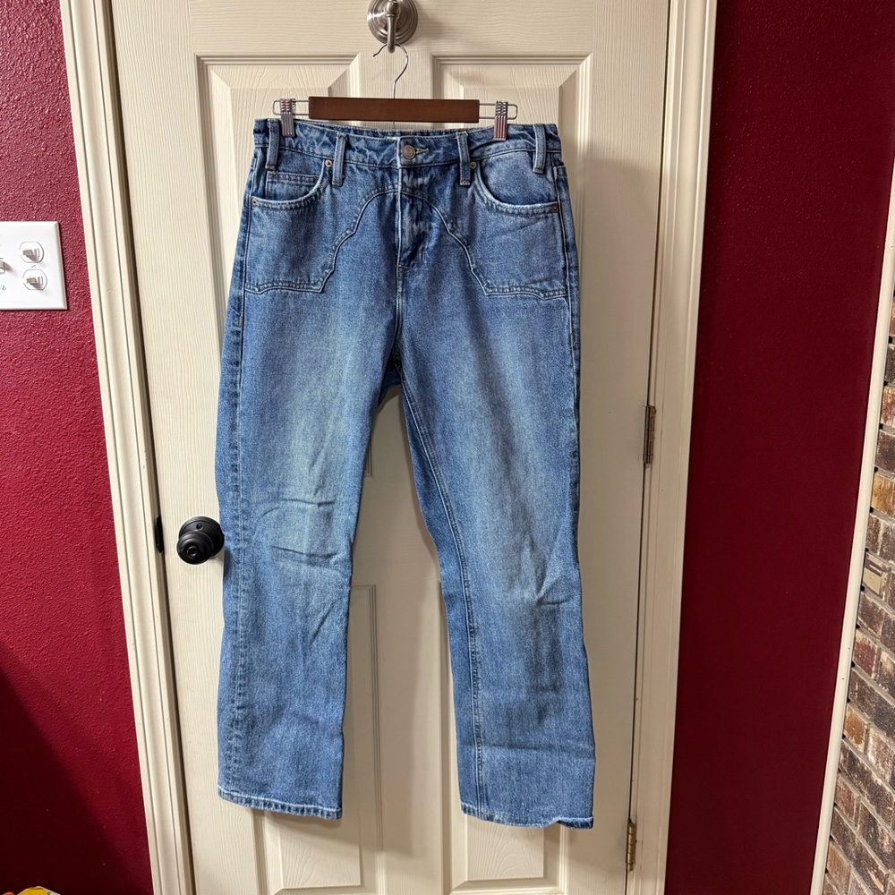 Rock & Roll Denim Womens High Rise Bootcut Jeans Blue Western W31 L32 Cotton